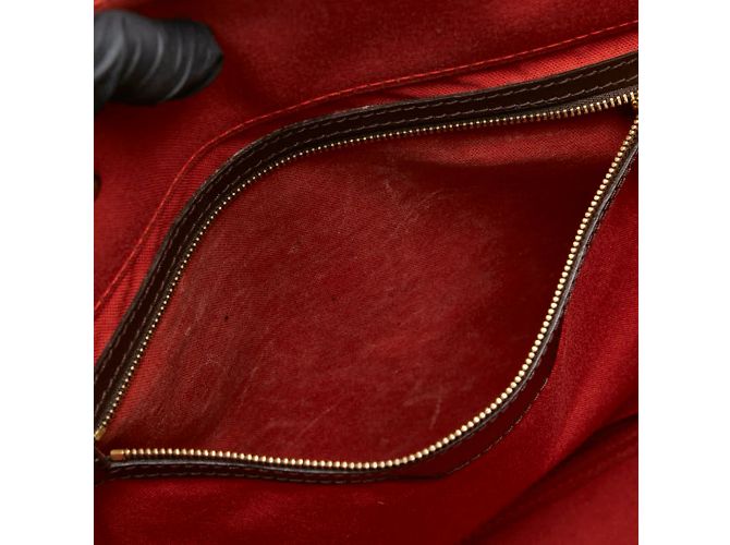 Borsa Boston Damier Greenwich PM Louis Vuitton Marrone - vista 8