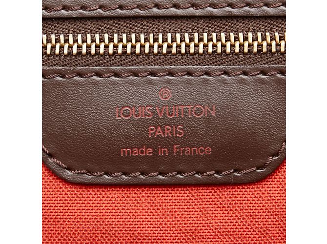 Borsa Boston Damier Greenwich PM Louis Vuitton Marrone - vista 9
