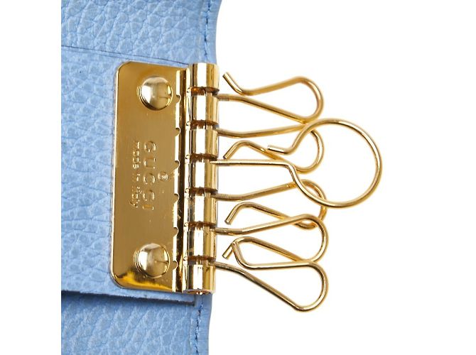 Schlüsselcase Double G GG Marmont von Gucci Hellblau - Ansicht 7