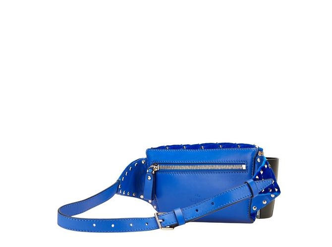Borsa a vita Valentino Rockstud Blu - vista 2