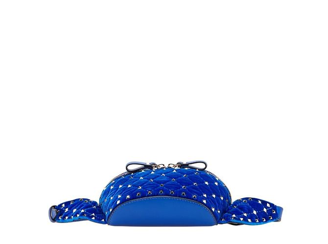 Borsa a vita Valentino Rockstud Blu - vista 3