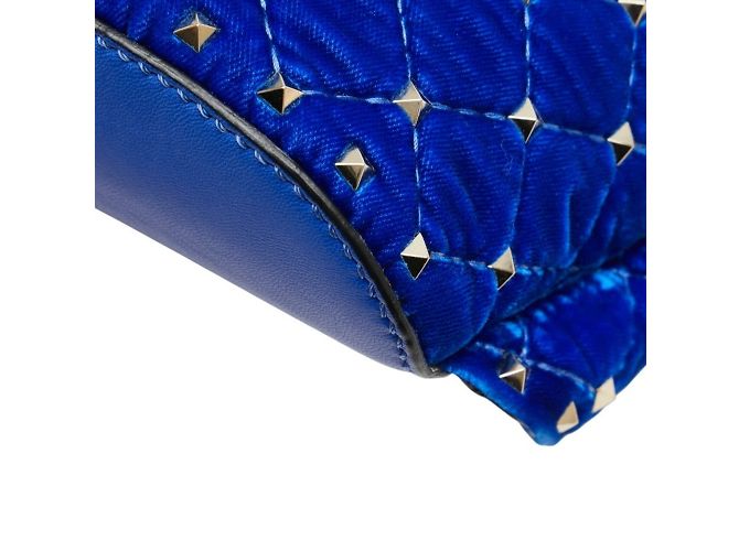 Borsa a vita Valentino Rockstud Blu - vista 4