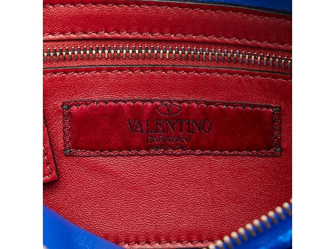Borsa a vita Valentino Rockstud Blu - vista 7