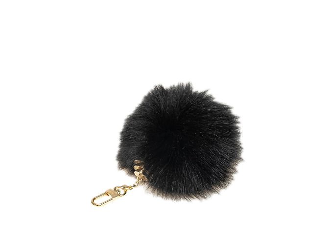 Portachiavi in peluche a bolle Louis Vuitton Nero D'oro - vista 2