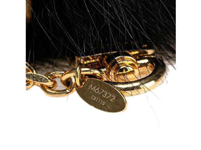 Portachiavi in peluche a bolle Louis Vuitton Nero D'oro - vista 4