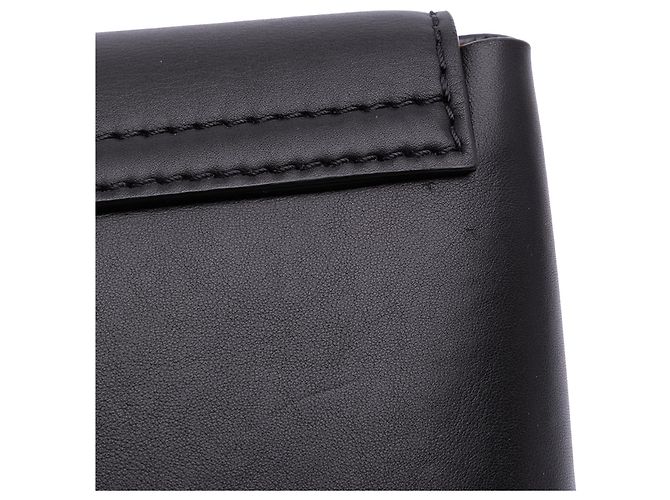 Off White Off-White Schwarze Leder Clutch - Ansicht 10
