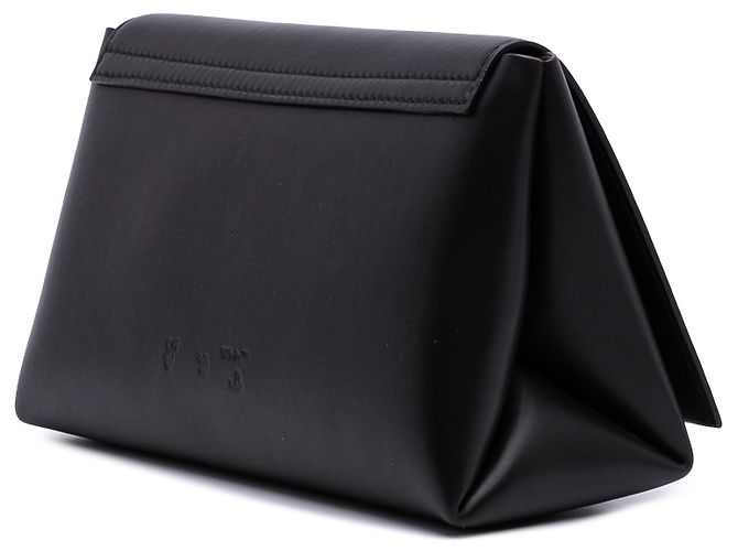 Off White Off-White Schwarze Leder Clutch - Ansicht 2