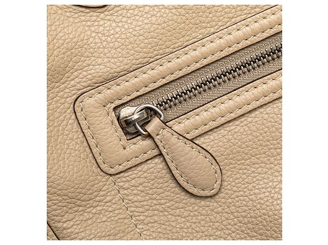 Céline Celine Mini Luggage Tote in pelle di vitello Beige - vista 9