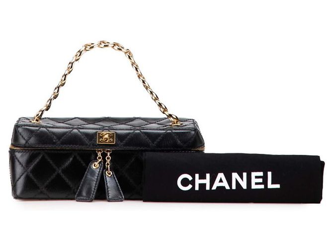 Borsa Vanity Matelassé Coco Mark con Catena CHANEL Nero - vista 13
