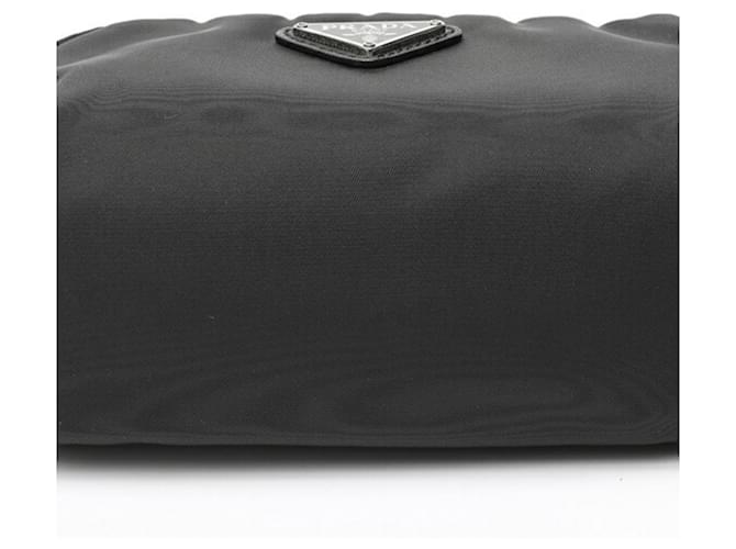Pochette in nylon Prada con tracolla Nero - vista 3