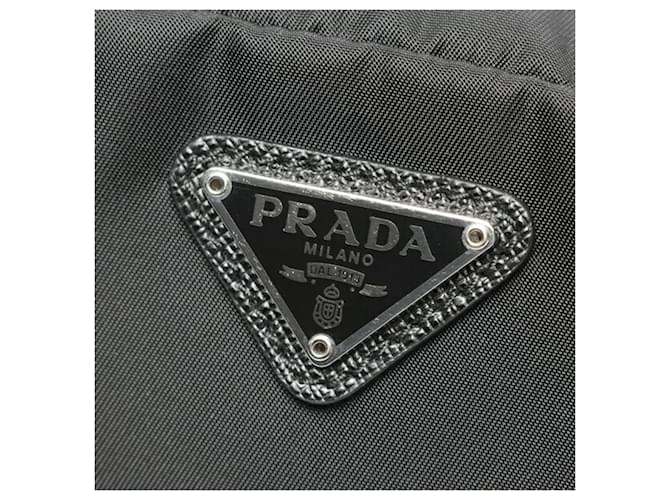 Pochette in nylon Prada con tracolla Nero - vista 5