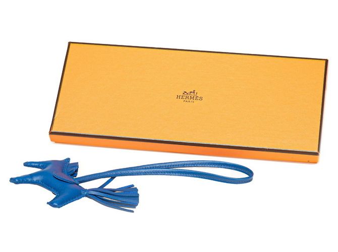 Hermès Rodeo PM Taschenanhänger Blau - Ansicht 5