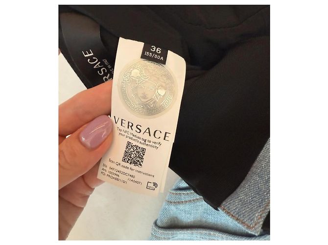 Conjunto de Sutiã e Shorts Versace em Algodão Multicor - vista 10