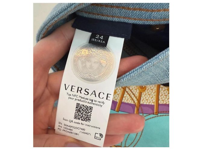 Conjunto de Sutiã e Shorts Versace em Algodão Multicor - vista 7