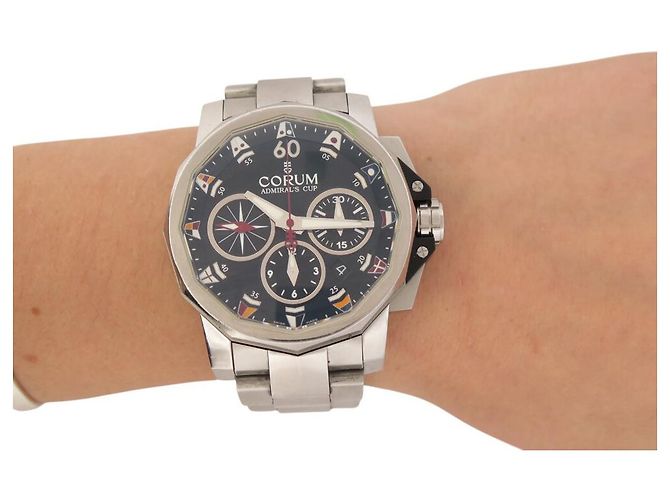 CORUM ADMIRALS CUP CHALLENGER 01.0007 CHRONO 44 MM AUTO STAHLUHR - view 11