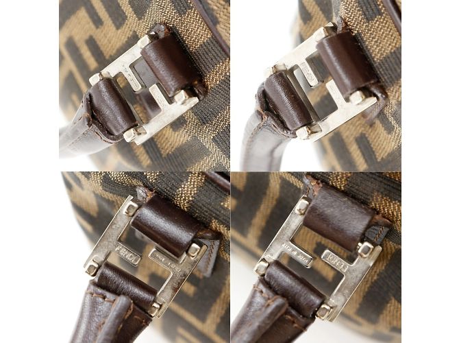 Borsa Fendi Zucca Marrone in Nylon - vista 11