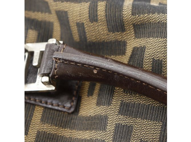 Borsa Fendi Zucca Marrone in Nylon - vista 15