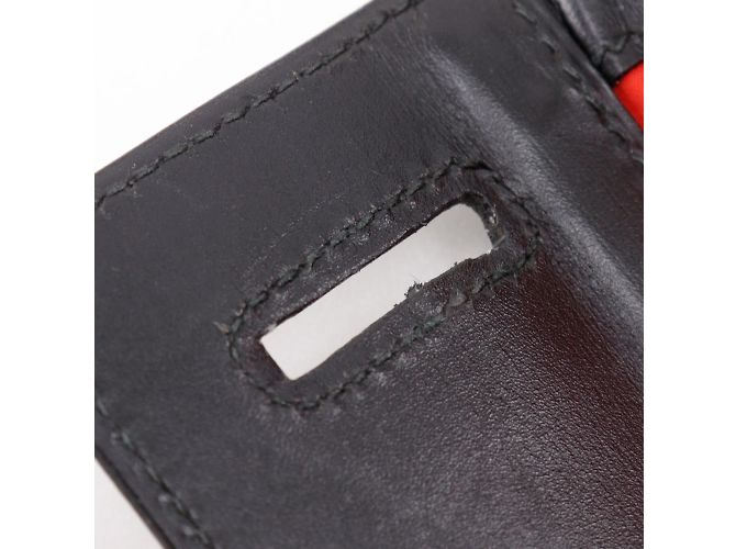 Custodia da viaggio Hermès Hermès Vanity Handbag Nero Beige - vista 13