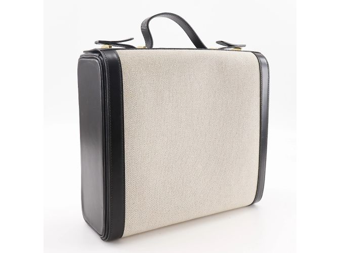 Custodia da viaggio Hermès Hermès Vanity Handbag Nero Beige - vista 3