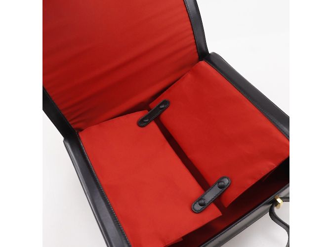 Custodia da viaggio Hermès Hermès Vanity Handbag Nero Beige - vista 6