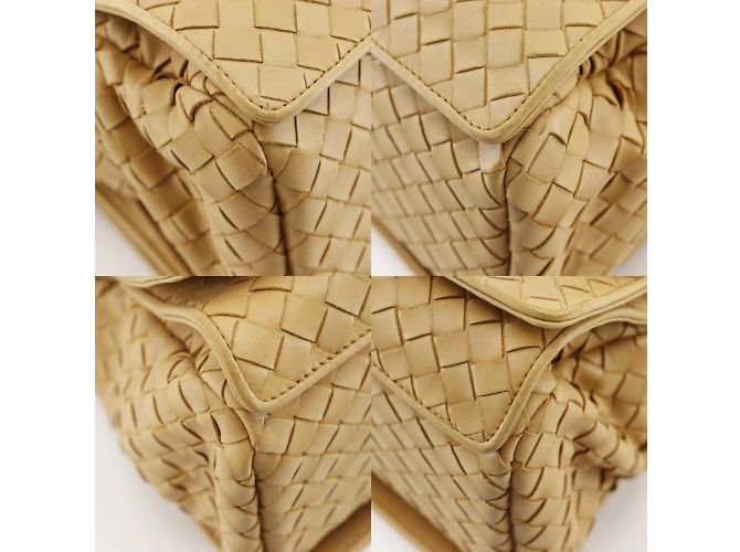 Borsa a Spalla Intrecciato Bottega Veneta Beige - vista 4