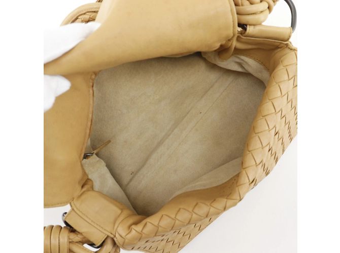 Borsa a Spalla Intrecciato Bottega Veneta Beige - vista 5