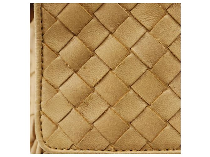Borsa a Spalla Intrecciato Bottega Veneta Beige - vista 8