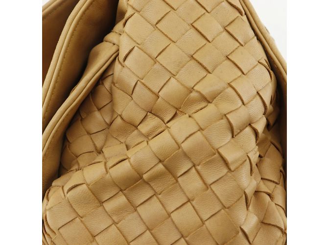 Borsa a Spalla Intrecciato Bottega Veneta Beige - vista 9