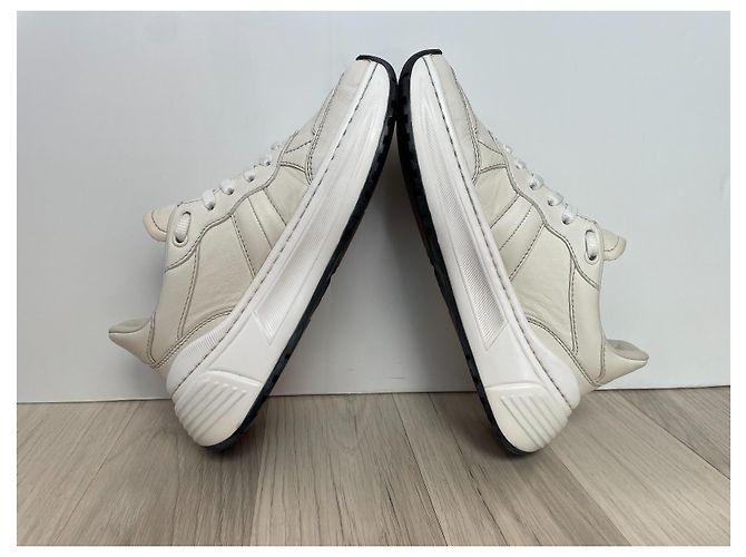 Bottega Veneta Leder Sneaker beige - Ansicht 6