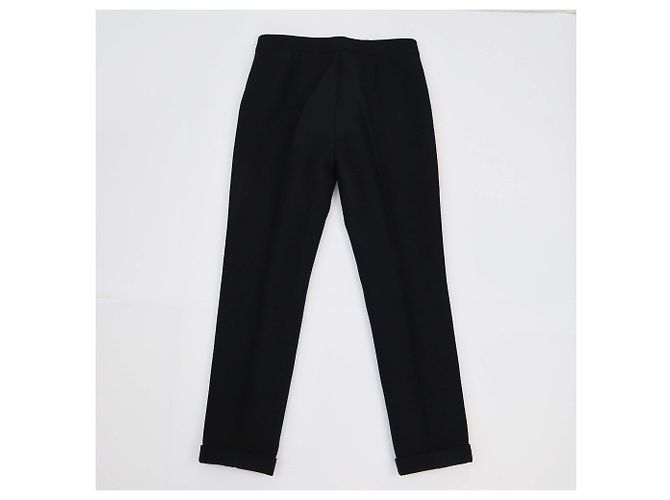 Pantaloni neri a gamba dritta Christian Dior Nero - vista 2