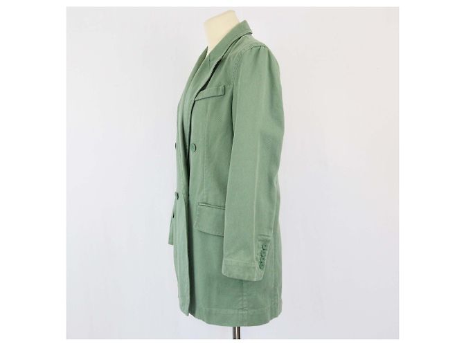Chaqueta de un solo botón Max Mara verde ejército - vista 2