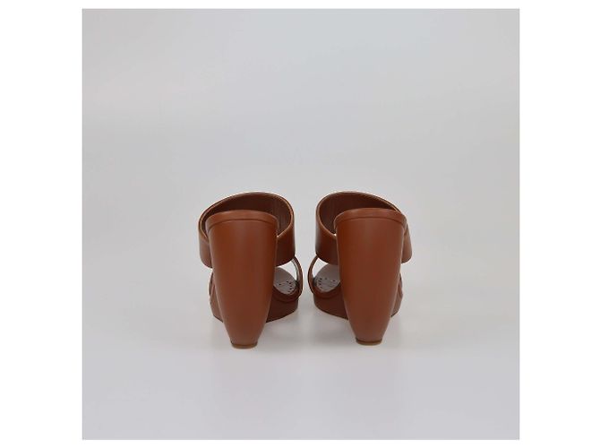 Sandali Mule Scultorei Welli Oscar Marroni Manolo Blahnik Marrone - vista 4