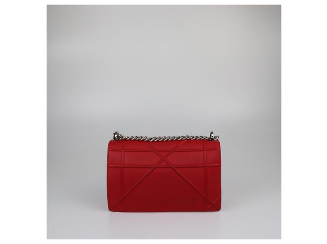 Rote mittelgroße Diorama Schultertasche Christian Dior - Ansicht 3