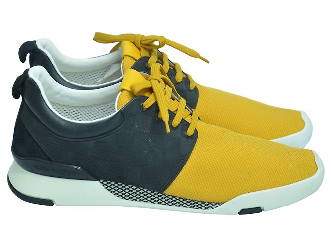 Louis Vuitton Sneaker Fastlane Damier Giallo/Nero - vista 2