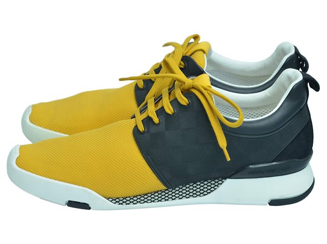 Louis Vuitton Sneaker Fastlane Damier Giallo/Nero - vista 4