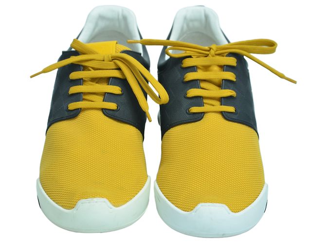 Louis Vuitton Sneaker Fastlane Damier Giallo/Nero - vista 6