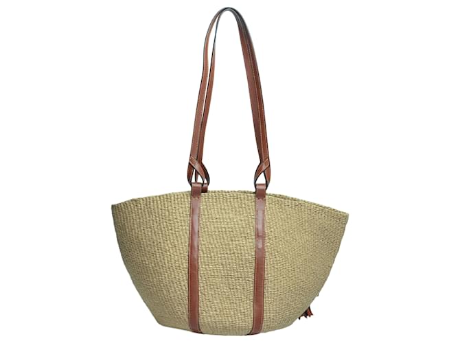 Chloé Borsa grande a secchiello con frange ChloeBrown - vista 3