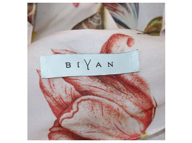 Cape-Bluse mit Schnecken- und Blumenmuster in Hellrosa Biyan Pink - Ansicht 6
