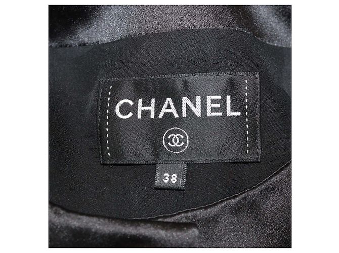 Abito mini senza maniche a righe Coco nero/multicolore di Chanel - vista 5