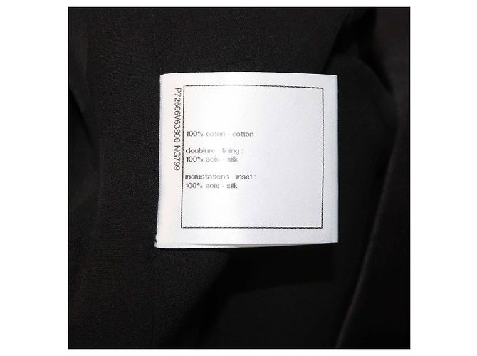 Abito mini senza maniche a righe Coco nero/multicolore di Chanel - vista 6