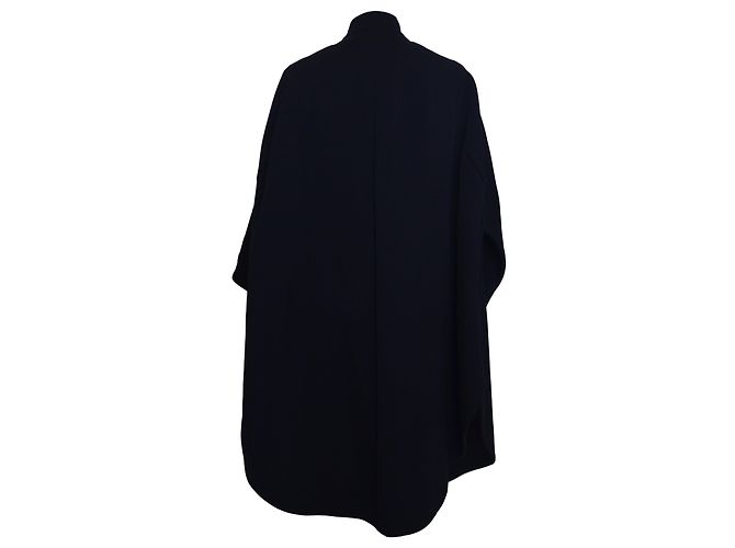 Dior Navy Blue Oversized Riding Coat - view 3