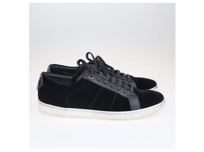 Saint Laurent Sneakers basse nere Signature Court Lips Nero - vista 5