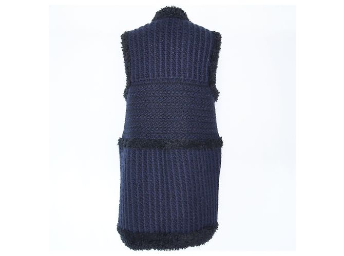 Dior Chunky Strickweste blau/schwarz - Ansicht 3