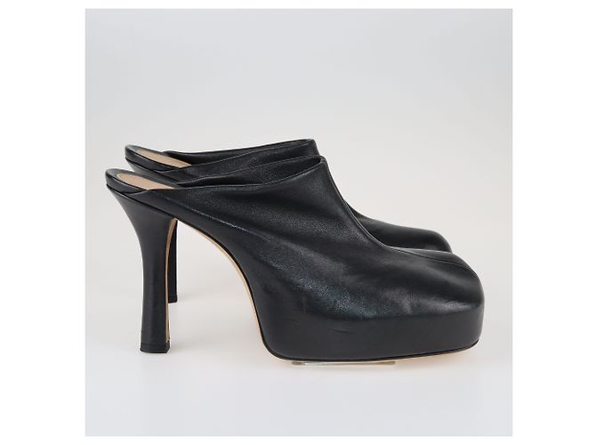 Bottega Veneta Mule a punta quadrata nera Nero - vista 3