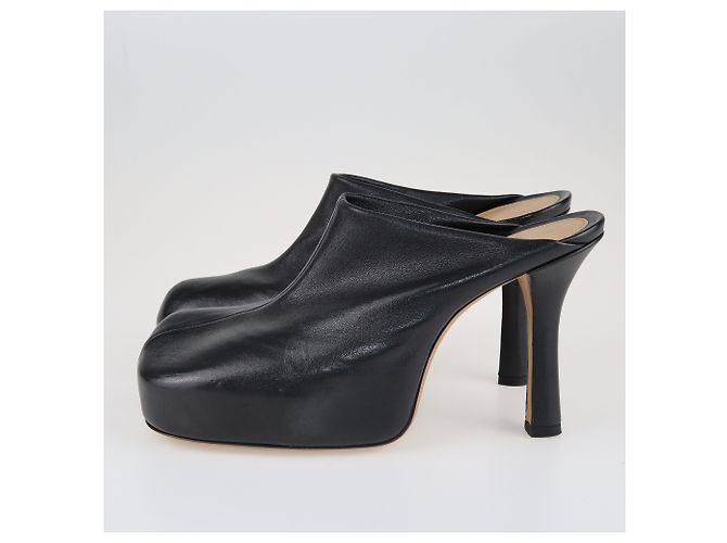 Bottega Veneta Mule a punta quadrata nera Nero - vista 4