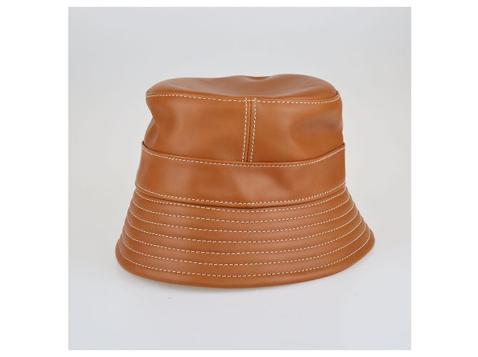 Loro Piana Cappello bucket Mina marrone - vista 2