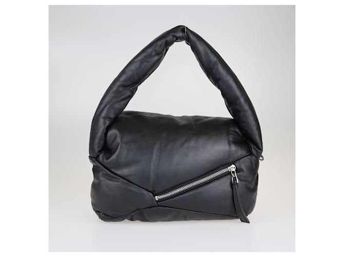 Puzzle Loewe Borsa hobo puffer nera Nero - vista 3