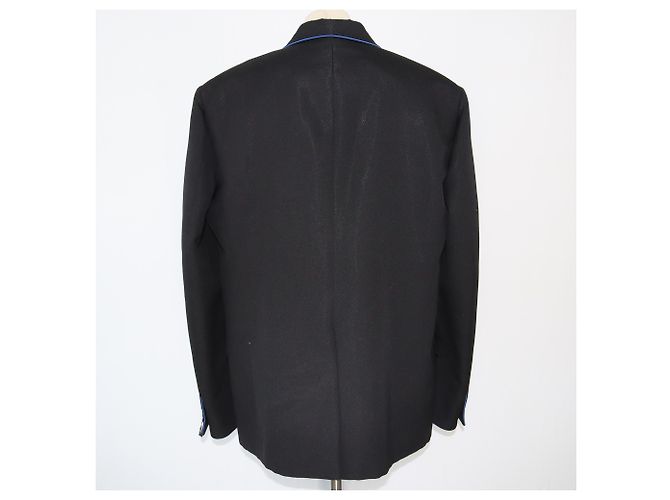 Fendi Black Double Breasted Gabardine Blazer - view 3