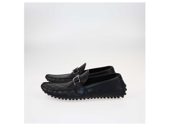 Mocassino Hockenheim Damier Infini Nero Louis Vuitton - vista 3