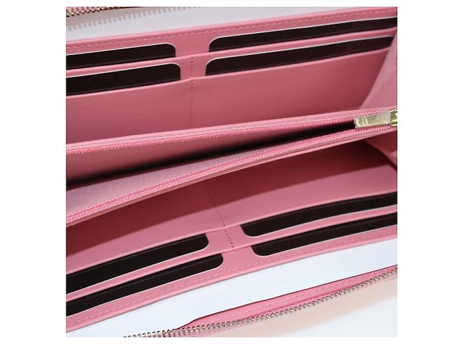 Portafoglio lungo con zip in caviar rosa Chanel - vista 4